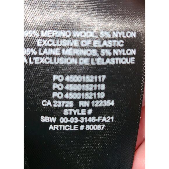 Babaton Merino Wool Cropped Cardigan Sweater 2XS Black Y2K Button Up Ribbed - Picture 11 of 11